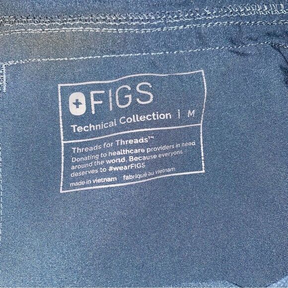 Figs Mens Scrub Set Navy Leon 3 Pocket Top Axim Cargo Pants Size M - Picture 15 of 15